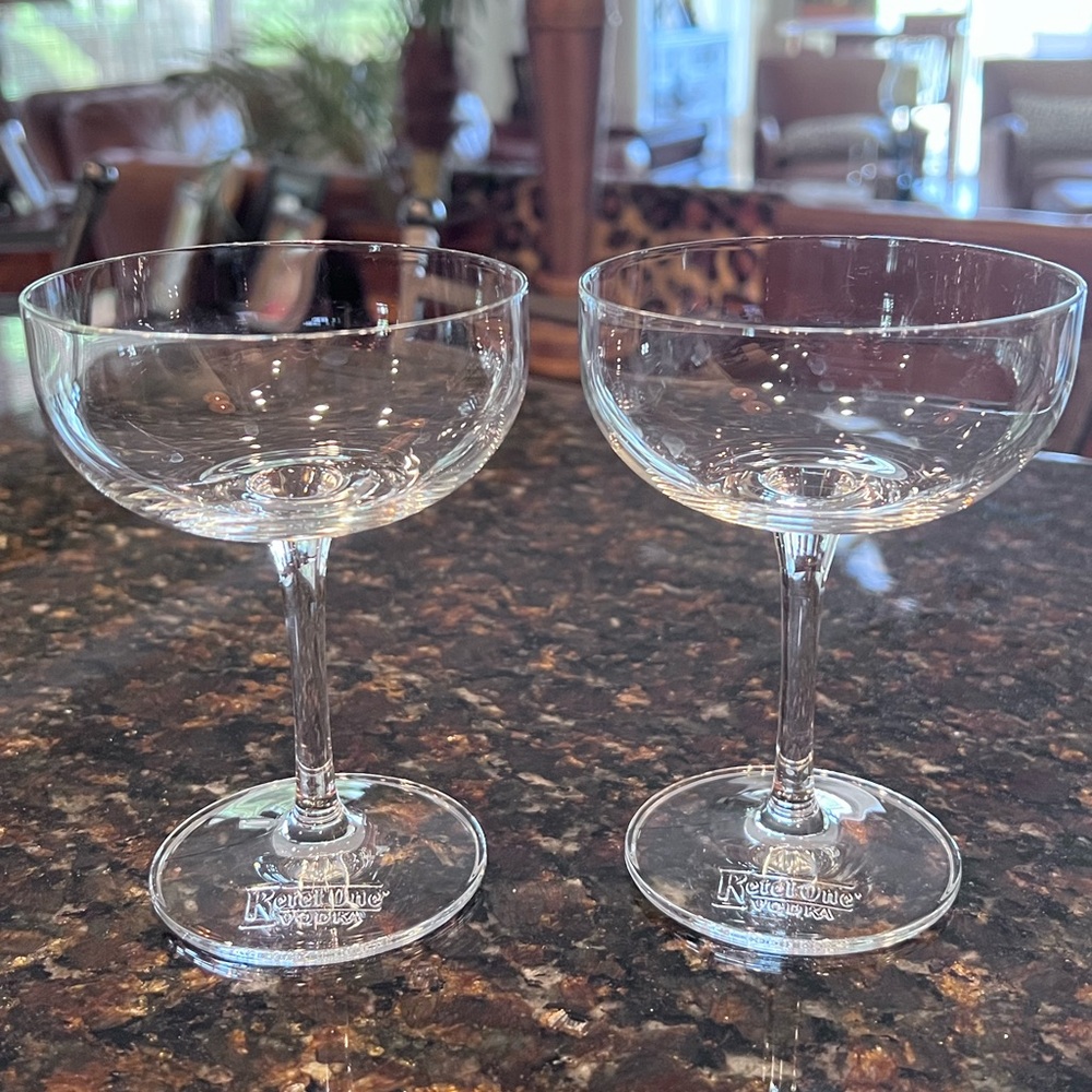 Ketel One Vodka Glass Martini Glasses-Set of 2